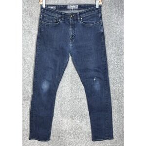 Revtown Decade Denim Sharp Jeans Mens Size 32x32 Blue Dark Wash Stretch 5 Pocket